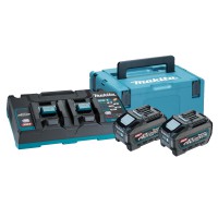 Makita POWERPACK XGT komplektas DC40RB + 2x5 Ah MAKPAC